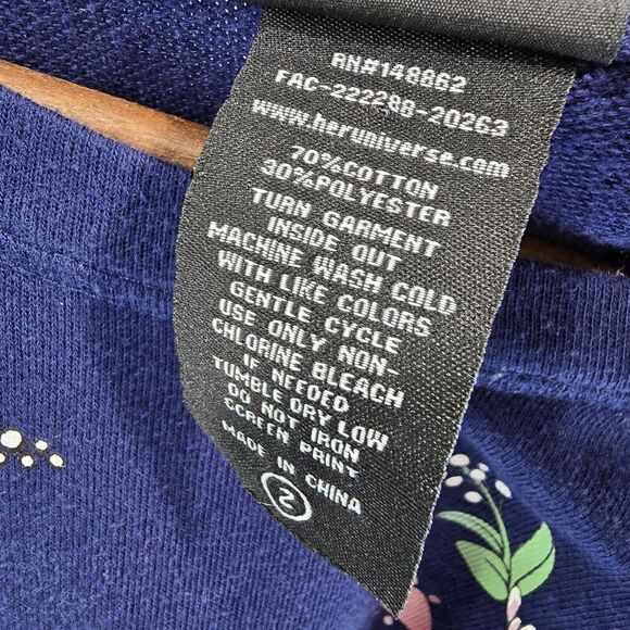 Kikis Delivery Service Sweatshirt Womens 2X Blue Pullover Studio Ghibli Gigi - Picture 9 of 11